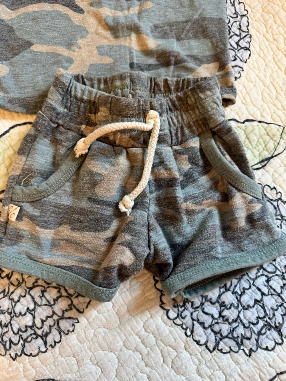 Childhood Clothing Tank Top & Shorts Matching Set, 2T, Camo